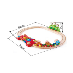 Hape Percorso Musicale Scimmiette – Trenino Xilofono in Legno