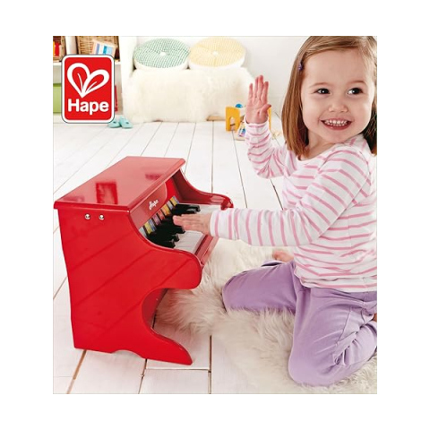 Hape Piano Divertente in Legno 18 Tasti per Bambini
