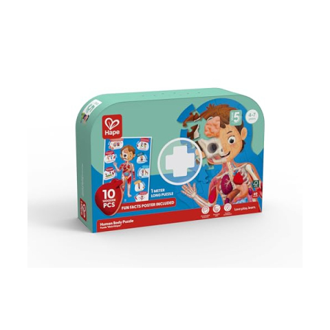 Hape Puzzle Corpo Umano 50 Pezzi – Anatomia per Bambini
