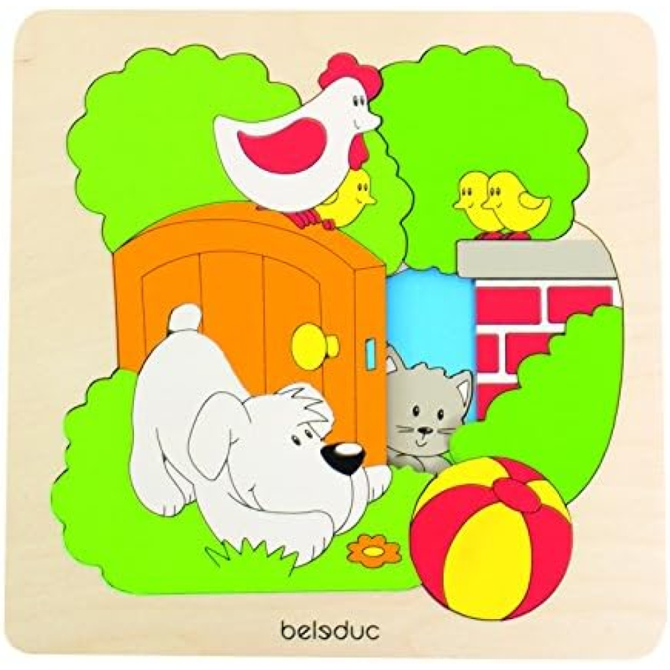 Hape Puzzle Discovery Giardino in Legno