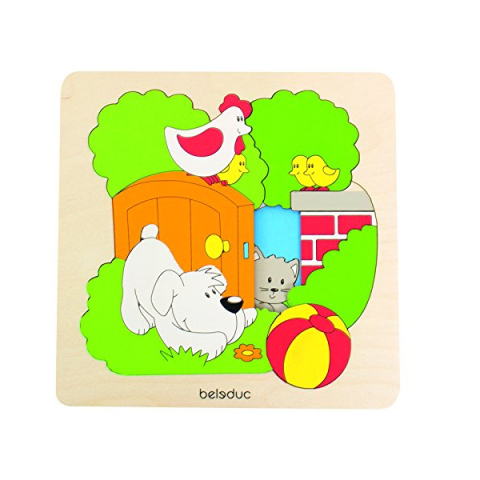 Hape Puzzle Discovery Giardino in Legno