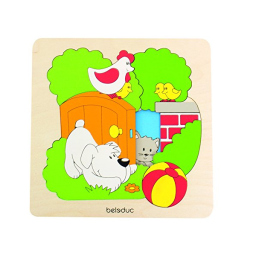 Hape Puzzle Discovery Giardino in Legno
