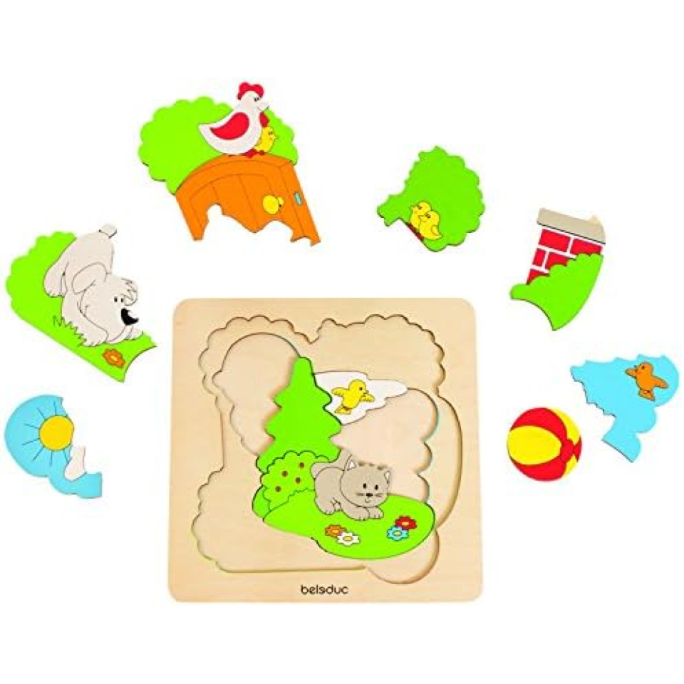 Hape Puzzle Discovery Giardino in Legno