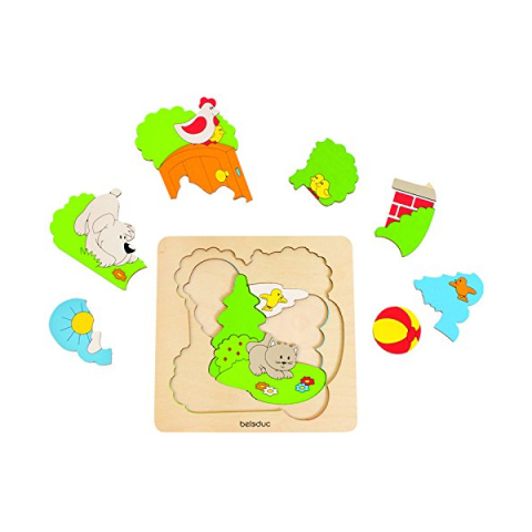 Hape Puzzle Discovery Giardino in Legno