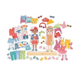 Hape Puzzle Magnetico da Vestire – 62 Pezzi per Piccoli Stilisti