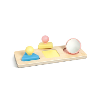 Hape Puzzle Montessori con Specchi in Riso per Neonati