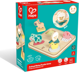 Scatola - Hape Puzzle in legno con suoni animali