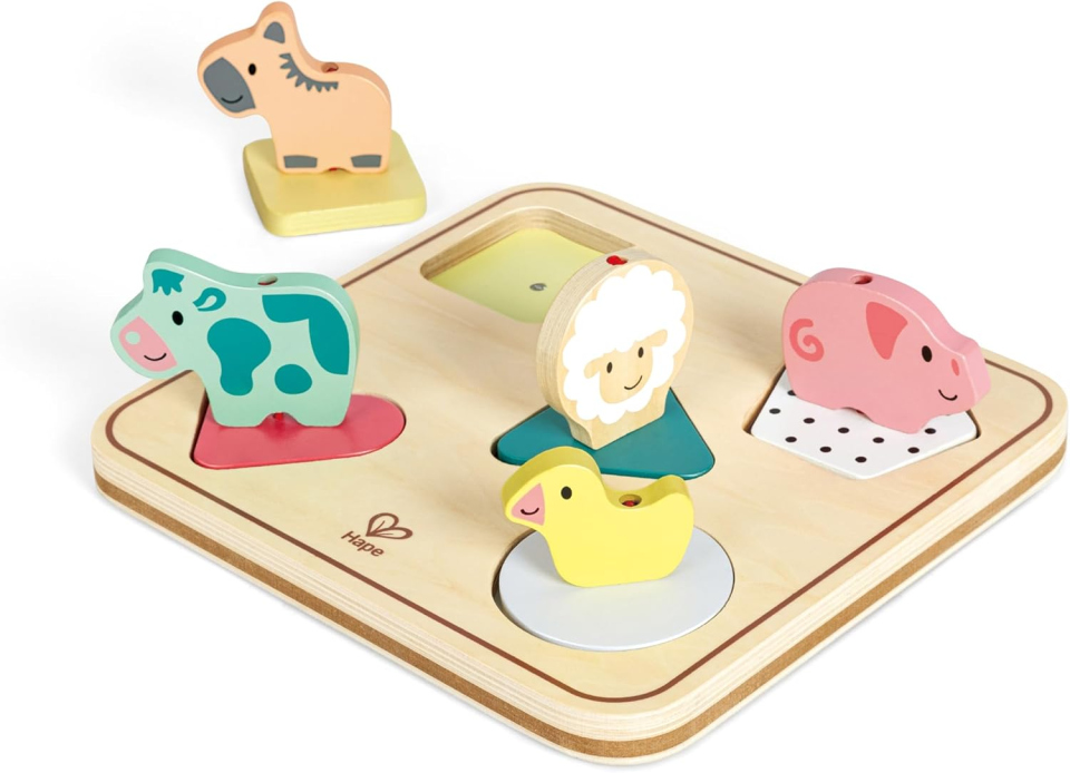 Hape Puzzle Sonoro Animali in Legno dai 18 Mesi