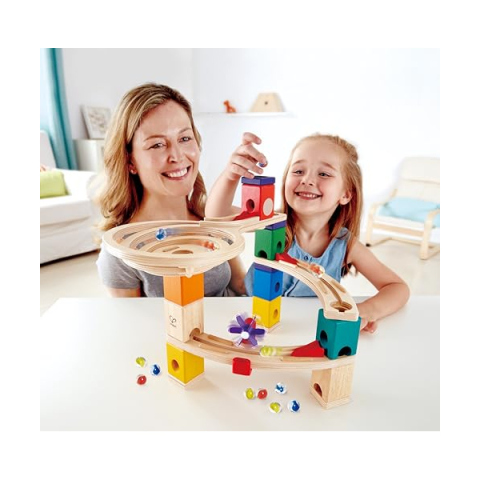 Hape Quadrilla Corsa verso il Traguardo – Pista Biglie in Legno dai 4 Anni