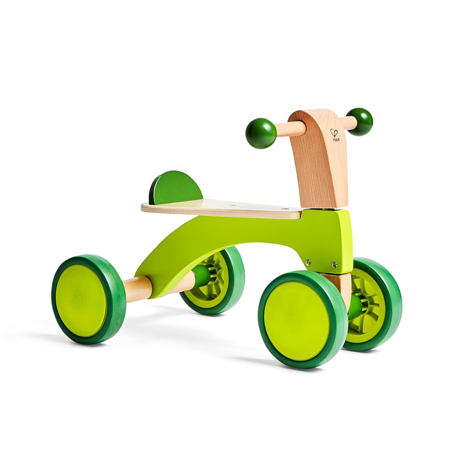 Hape Scooter in Legno a 4 Ruote – Cavalcabile dai 12 Mesi