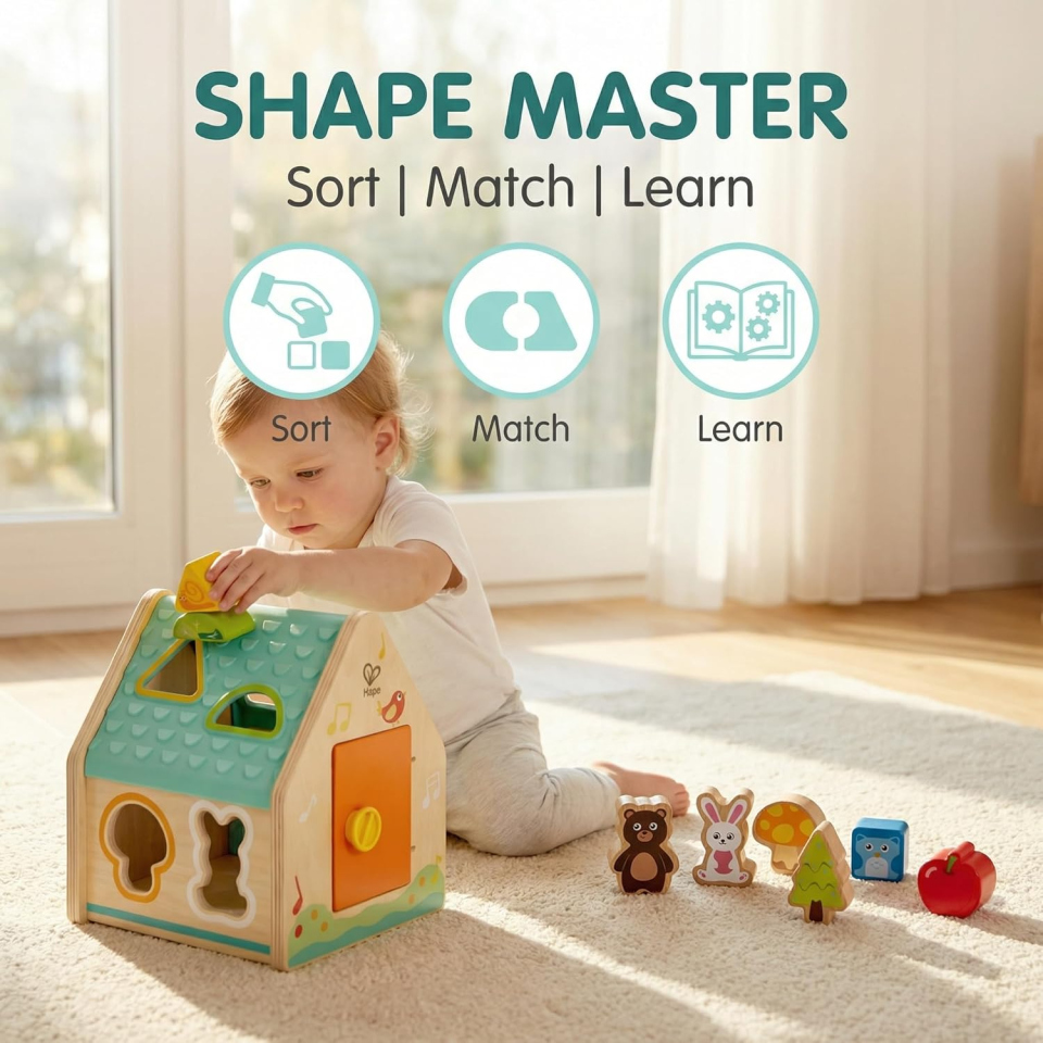 Hape Casetta Selezionatore di Forme con Animali