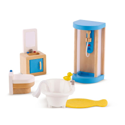 Hape Set Bagno in Legno per Casa delle Bambole