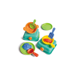 Hape Set Cucina da Spiaggia – 11 Accessori Sabbia per Bambini