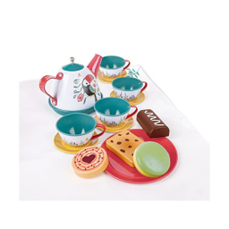 Hape Set da Tè con Valigetta – Servizio Gioco di Ruolo dai 3 Anni