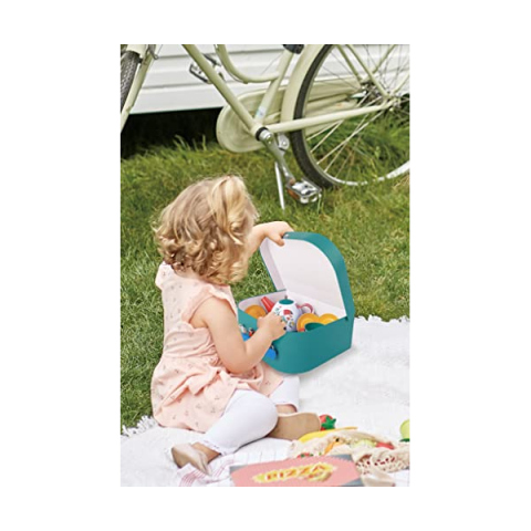 Hape Set da Tè con Valigetta – Servizio Gioco di Ruolo dai 3 Anni