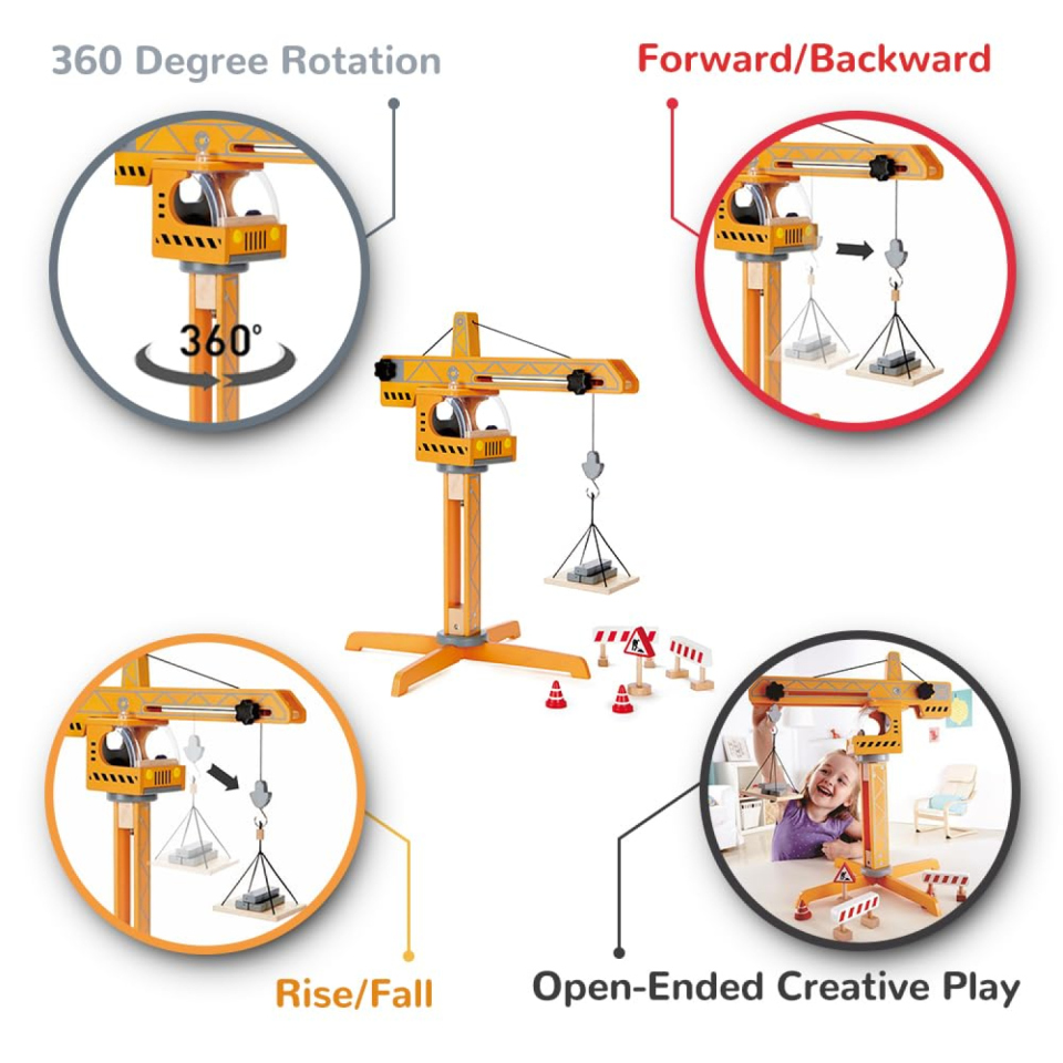 Hape Set Gru da Cantiere per Bambini