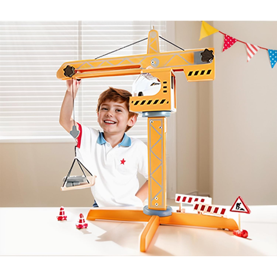 Hape Set Gru da Cantiere per Bambini