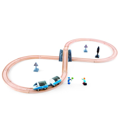 Hape Set Treno Passeggeri con Pista a 8 in Legno