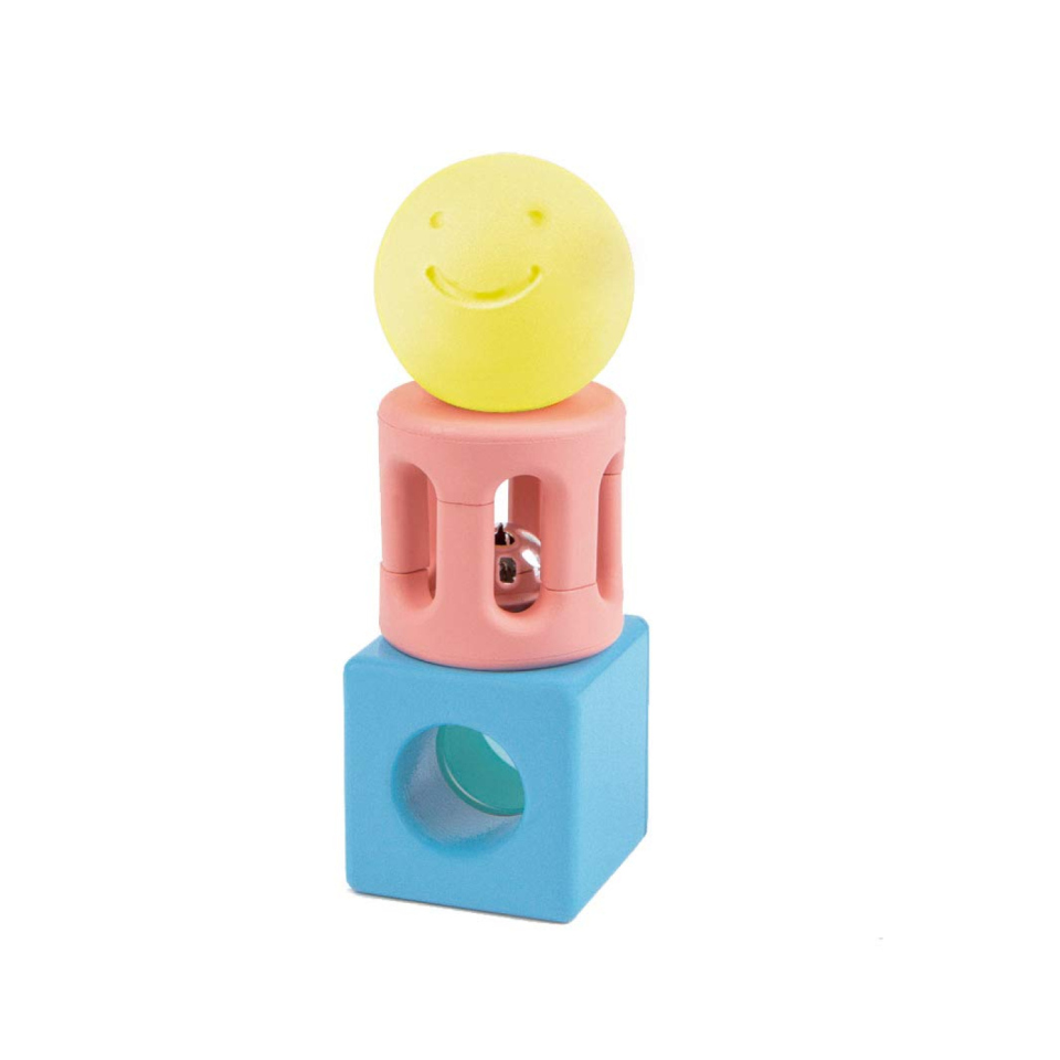 Hape Set Sonagli Geometrici in Riso per Neonati