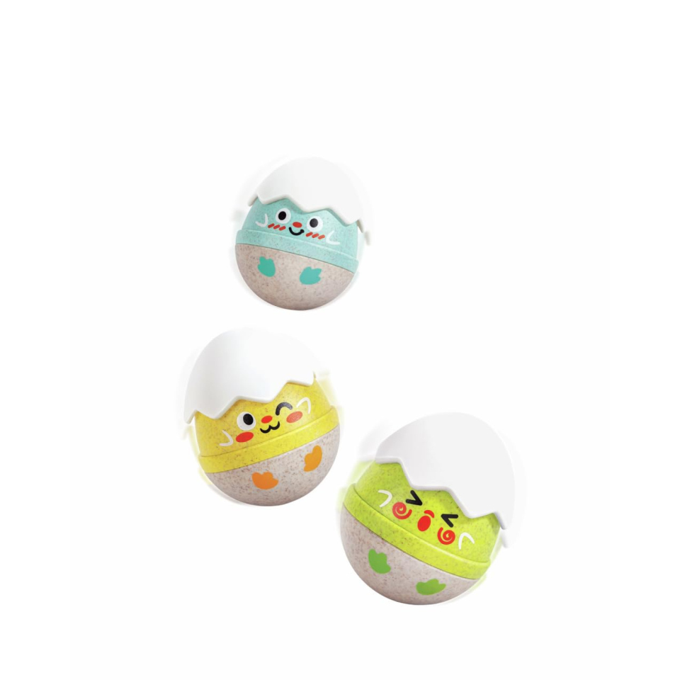 Hape Set Sonagli Pulcini Traballanti con Silicone BPA-Free