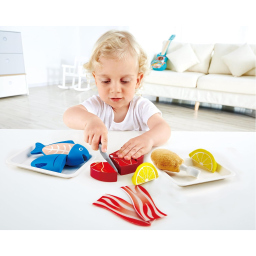 Hape Tasty Proteins – Set Alimenti in Legno per Bagnetto