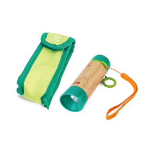 Hape Nature Fun Torcia a Manovella in Bambù – Senza Batterie, dai 4 Anni
