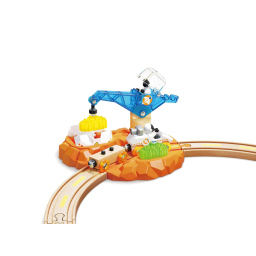 Hape Trenino Esplorazione di Marte – Set Ferroviario in Legno Spaziale