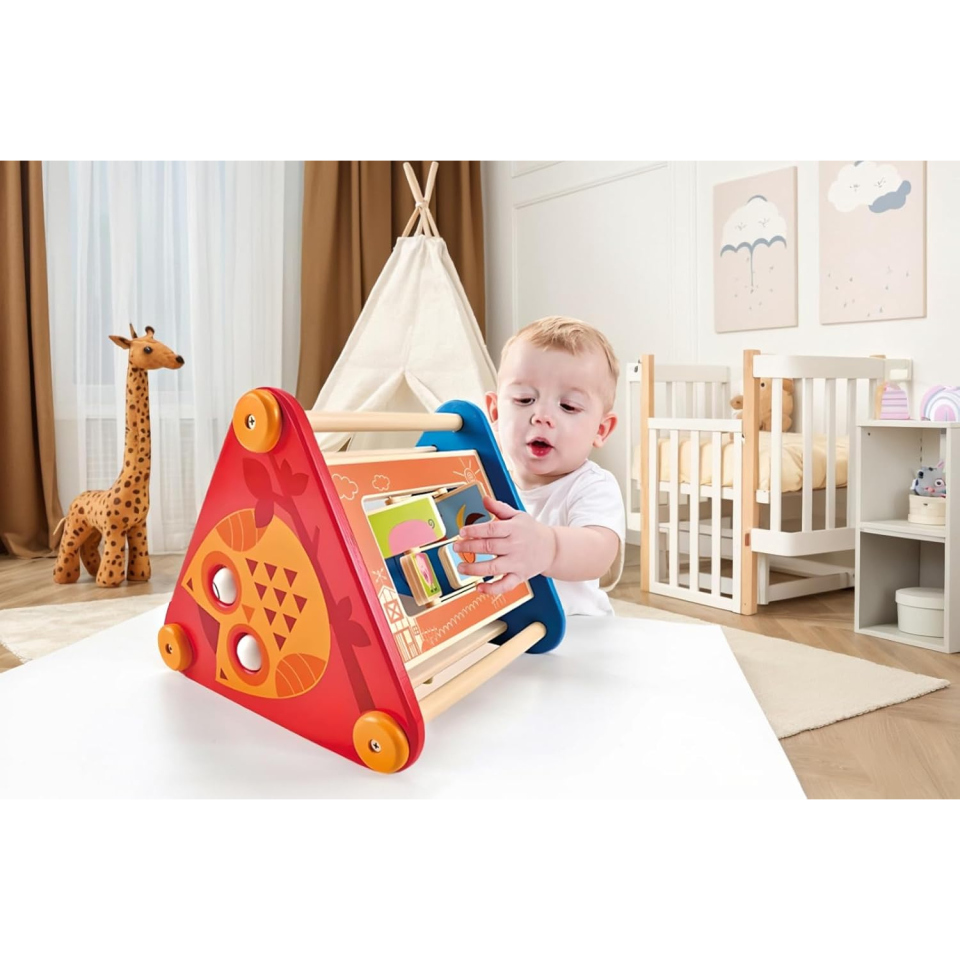 Hape Triangolo Multiattività Portatile – Centro Gioco 5 in 1
