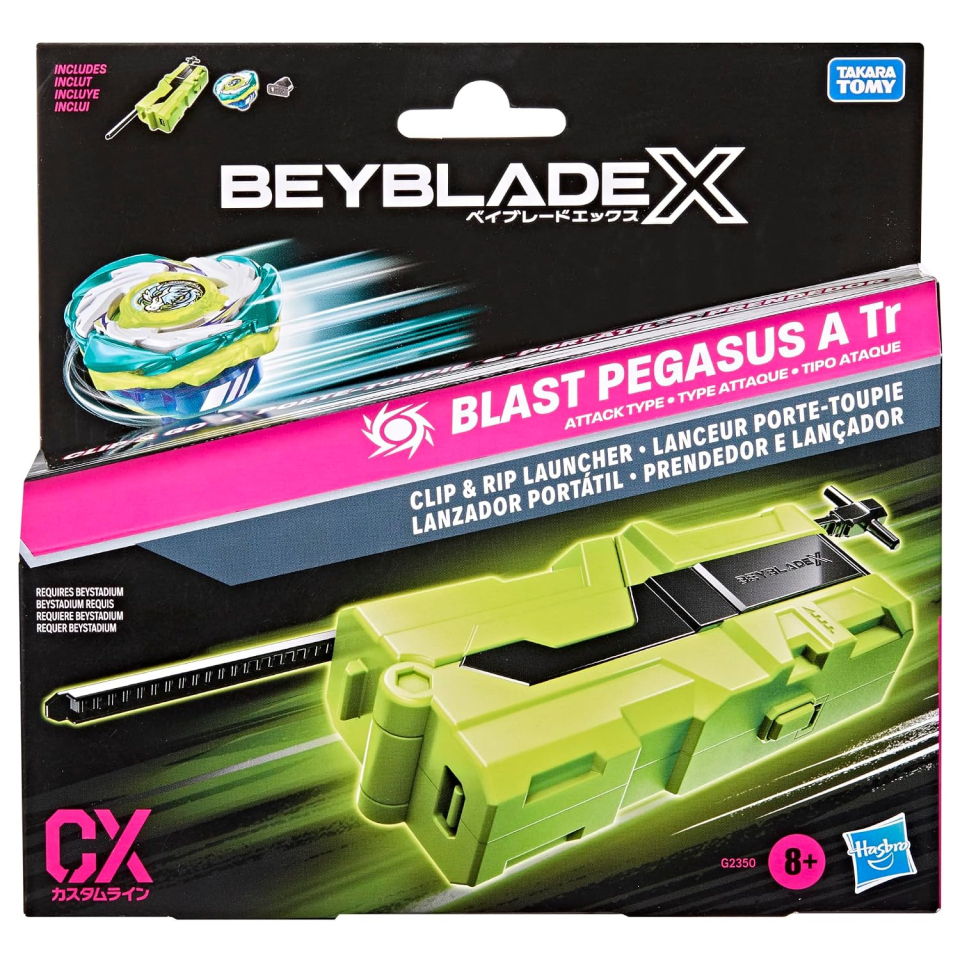 Hasbro Beyblade X trottola Blast Pegasus con lanciatore