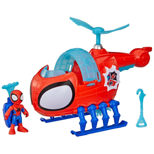 Hasbro Spidey playset con elicottero e personaggio snodabile