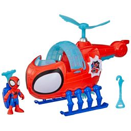 Hasbro Spidey playset con elicottero e personaggio snodabile