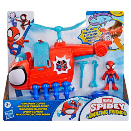 Hasbro Spidey playset con elicottero e personaggio snodabile