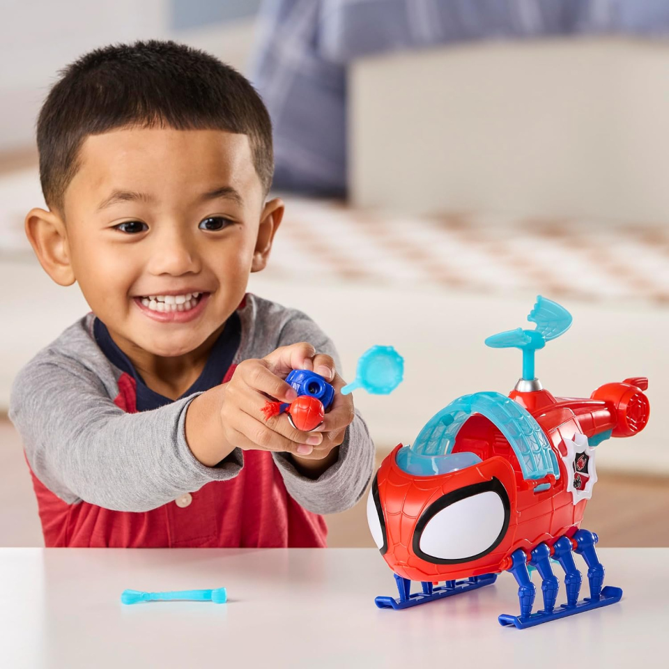 Hasbro Spidey playset con elicottero e personaggio snodabile