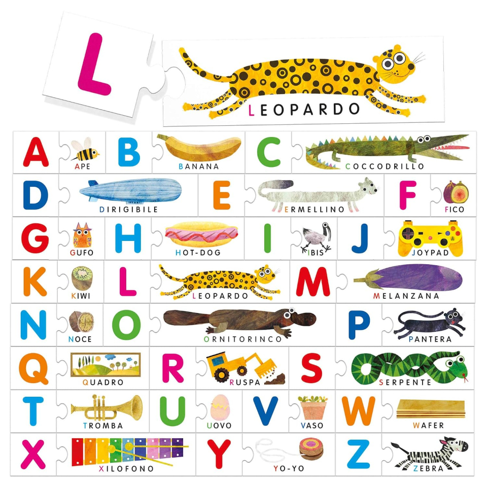 Headu Alfabeto Tattile, gioco educativo Montessori 3-6 anni