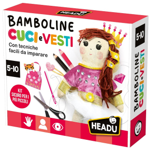 Headu Bamboline Cuci e Vesti kit creativo