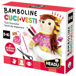 Headu Bamboline Cuci e Vesti kit creativo