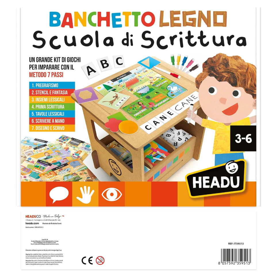 Headu Banchetto Scuola di Scrittura in legno