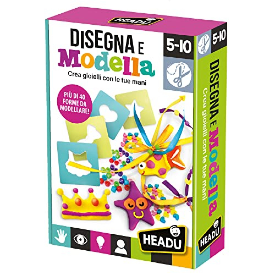 Headu Disegna e Modella gioielli, kit 5-10 anni