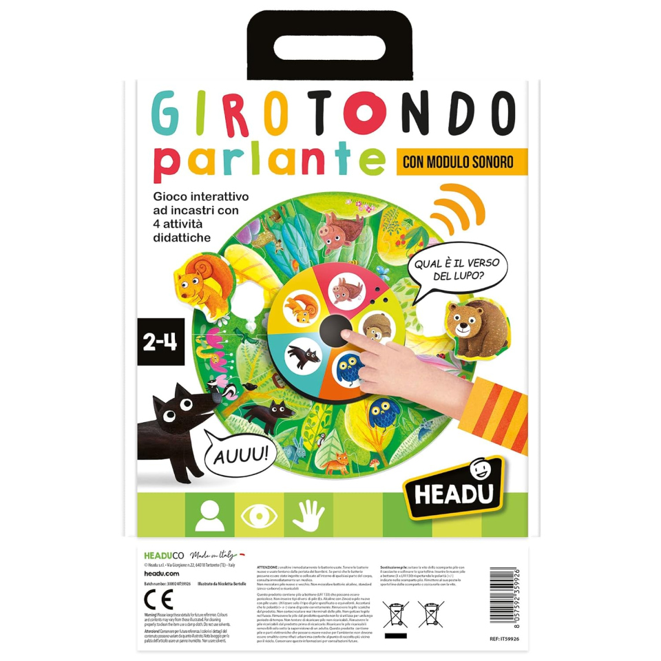 Headu Girotondo Parlante, gioco educativo con modulo sonoro