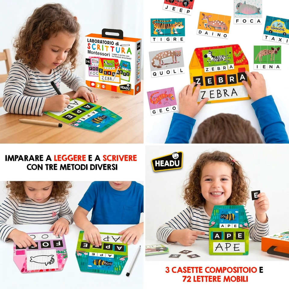 Headu Laboratorio di Scrittura Montessori dai 3 anni