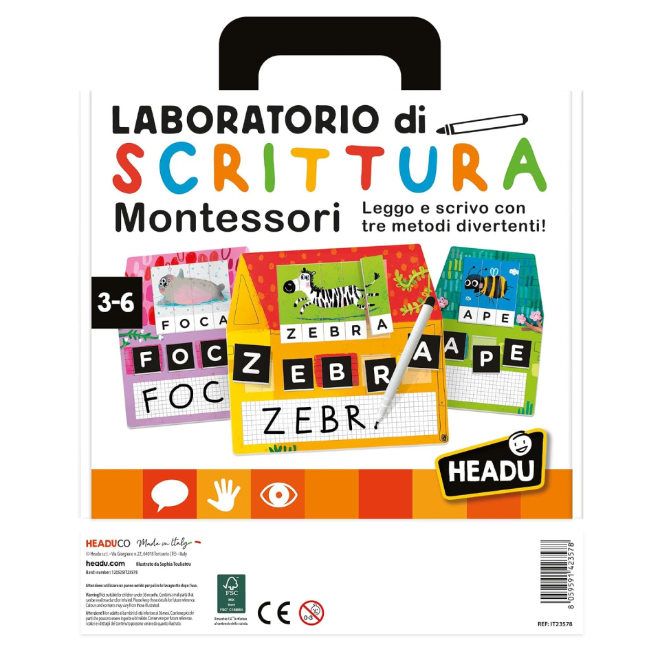 Headu Laboratorio di Scrittura Montessori dai 3 anni