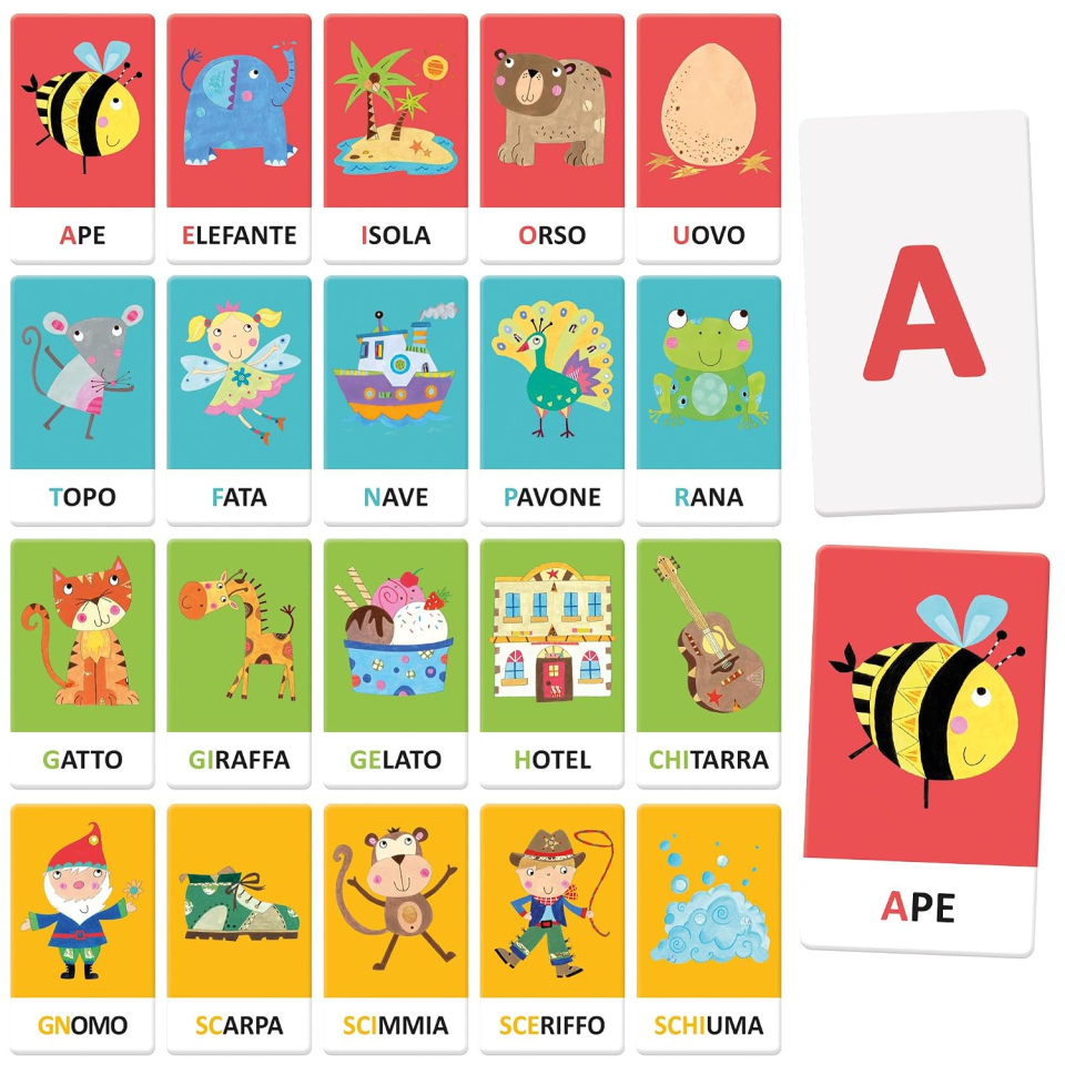 Headu Maxi Flashcards alfabeto Montessori dai 2 anni