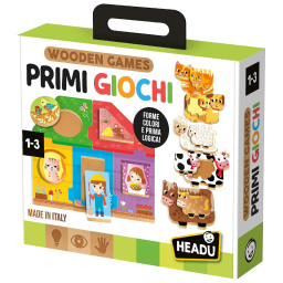 Headu Primi Giochi in legno da 1 anno