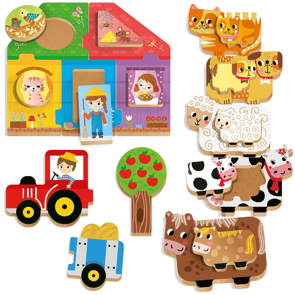 Headu Primi Giochi in legno da 1 anno