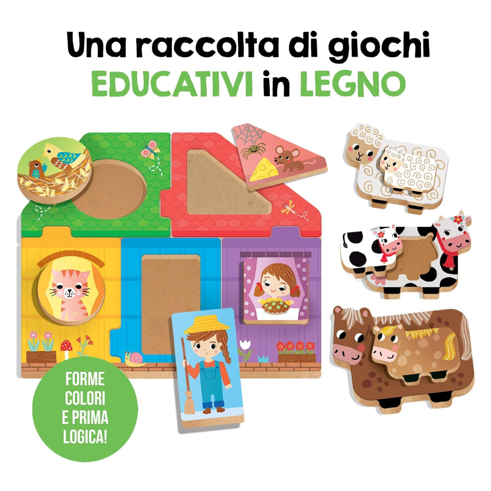 Headu Primi Giochi in legno da 1 anno