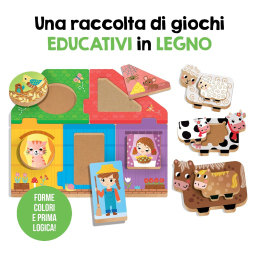 Headu Primi Giochi in legno da 1 anno
