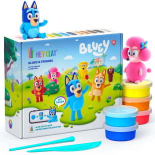 Hey Clay Bluey pasta modellabile con 15 vasetti
