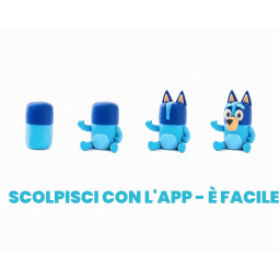 Hey Clay Bluey pasta modellabile con 15 vasetti