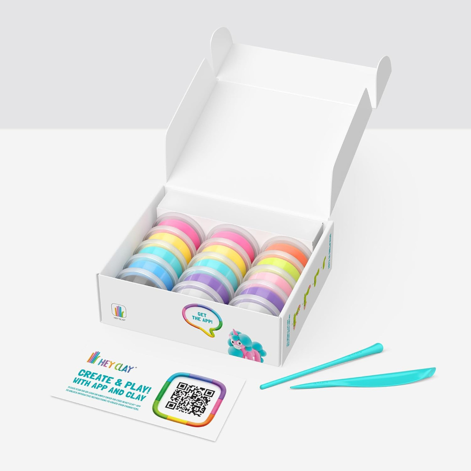 Hey Clay pasta modellabile unicorni, 15 barattoli