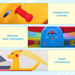 HOMCOM altalena a bilico per bambini 1-4 anni